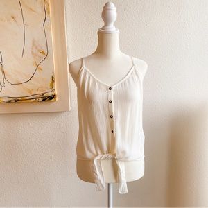 💥white tie-front H&M top💥